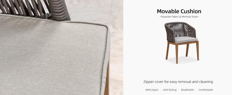 PURPLE LEAF 7/9/11 Pieces Patio Dining Set Cushions Wicker Outdoor Dining Table and Chairs