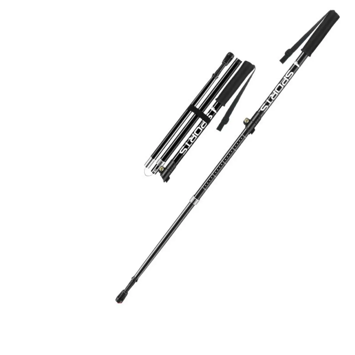 Ultra Light Foldable Telescopic Aluminum Trekking Poles Outdoor Hiking Climbing Sticks