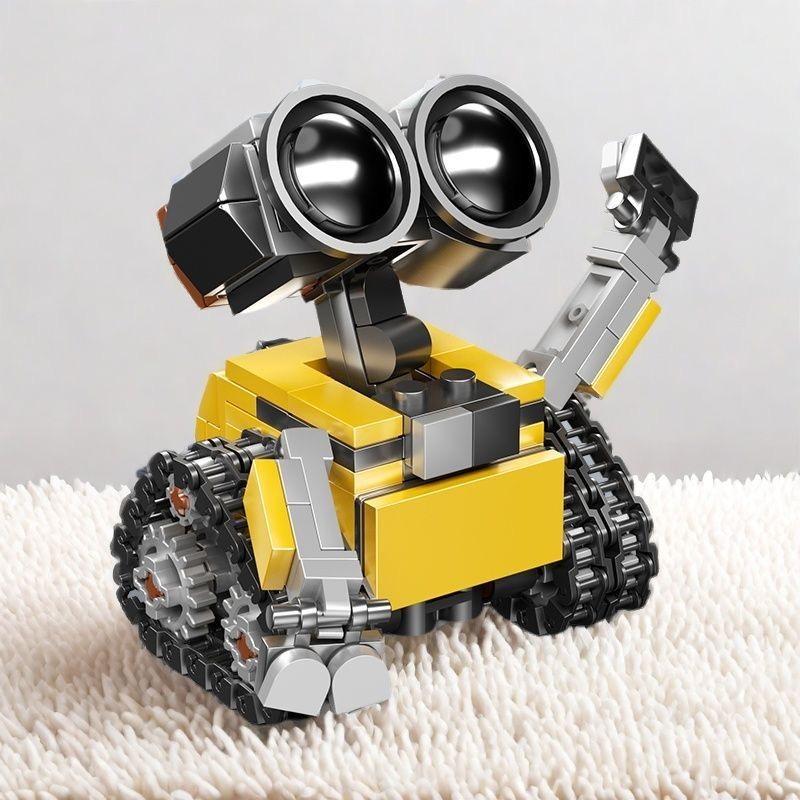 Cute Mini Robot Model Building Kit, Desktop Decoration Collection Display, Holiday Birthday Gift, Fun Assembly Set