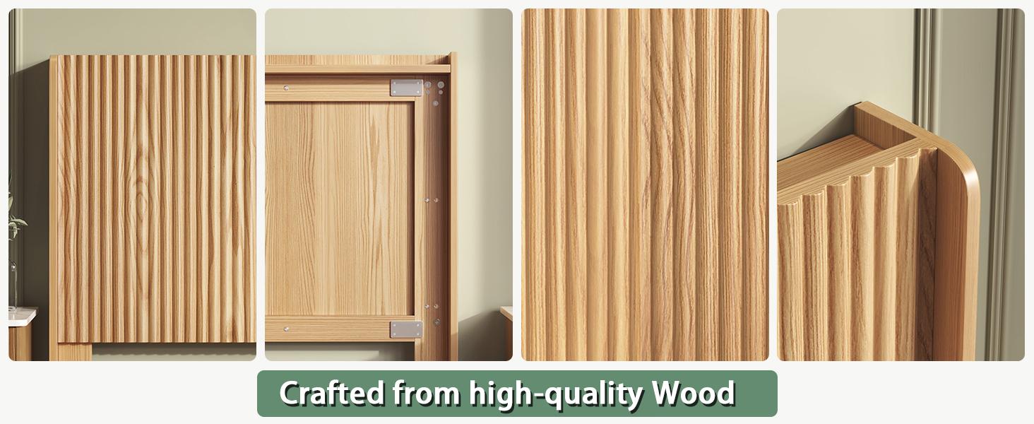 80.3'' Wood Headboard Queen Size with Charging Stations, Boho Bed Frame Wall Mounted Headboards,Easy Assembly,Modern Farmhouse Bed headboard Only (King)