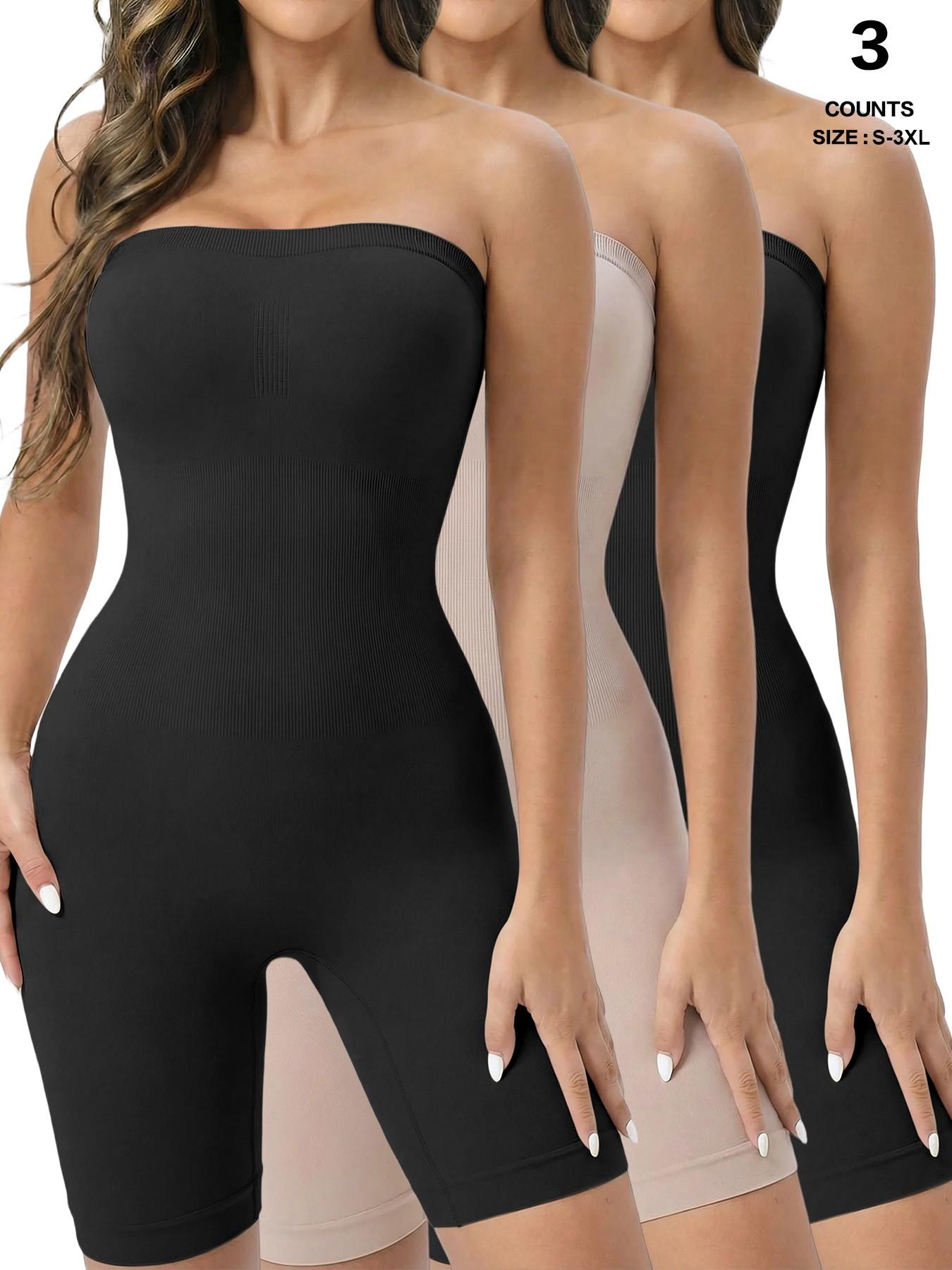 Strapless Shapewear Bodysuit Butt Lifter Body Shaper for Women Under Dress Tummy Control full Body Shapewear