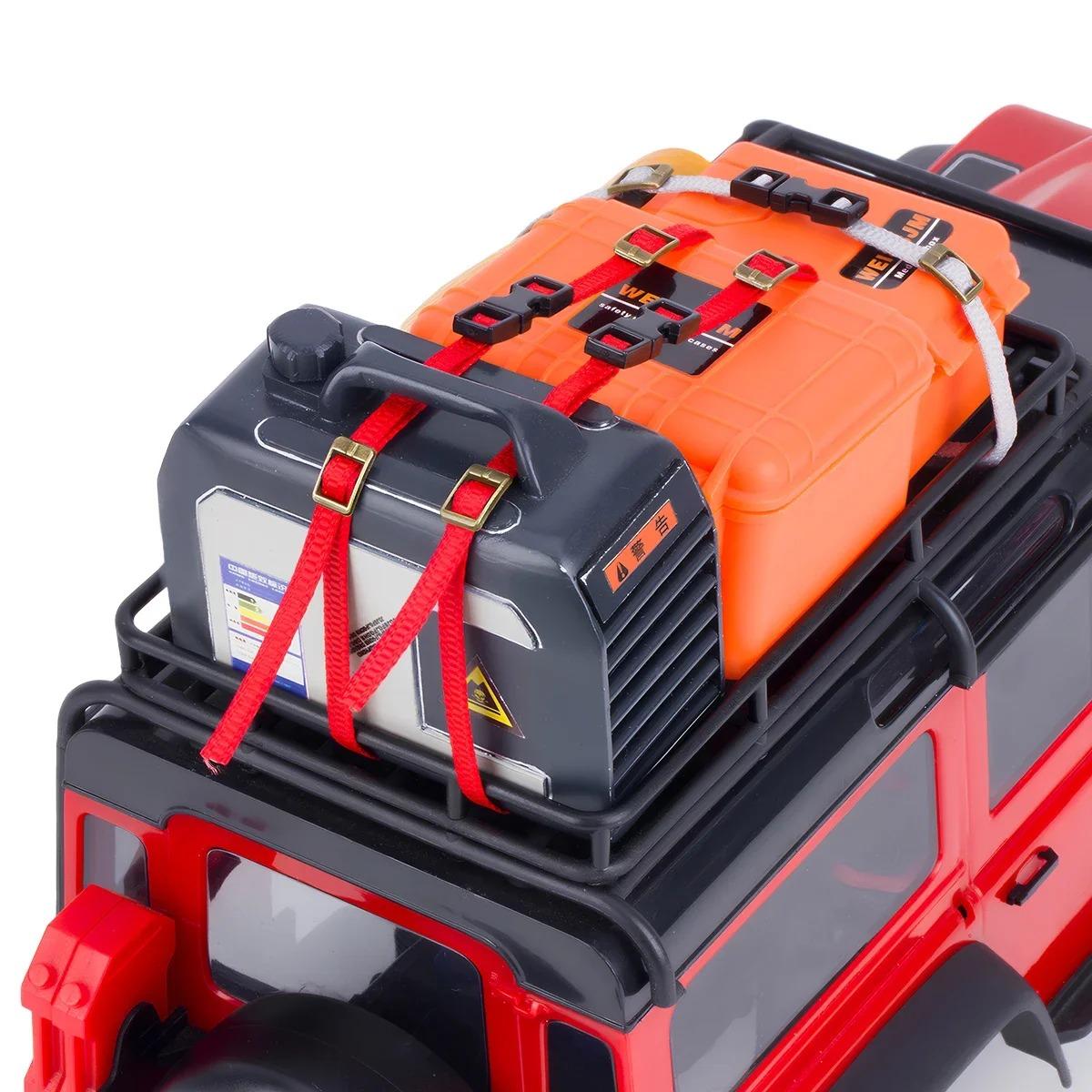 1/10 1/18 1/24 Scale RC Crawler Accessories, 5PCS 30CM Nylon Tie Down Ropes with Buckles for TRX4M SCX24 Roof Rack