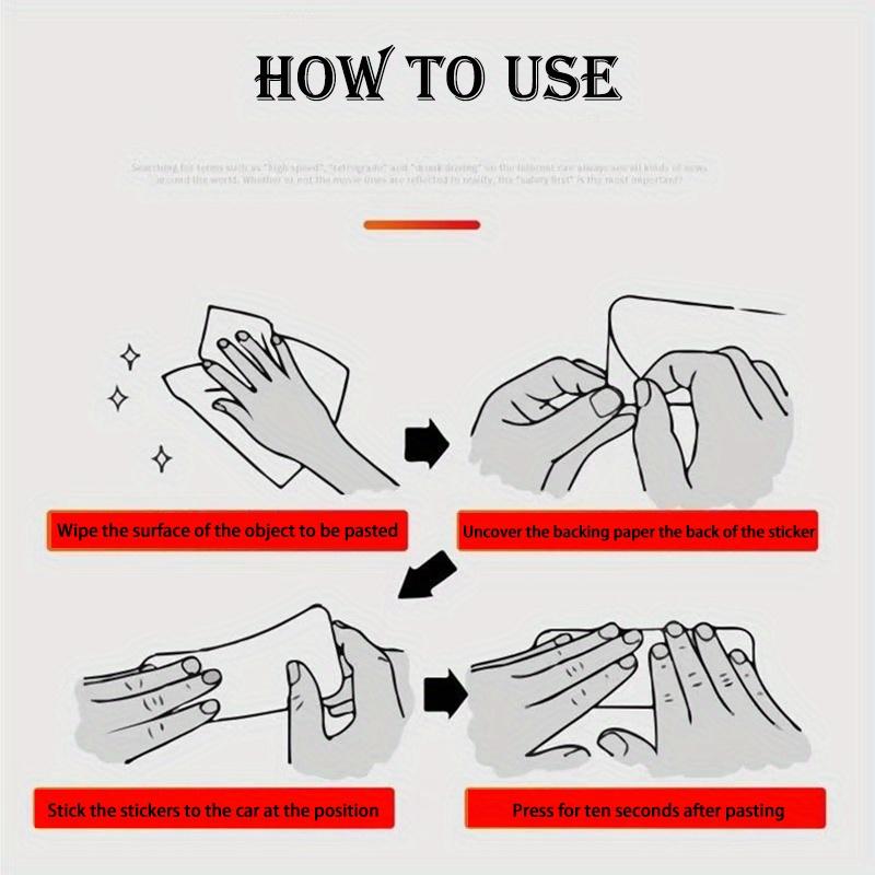 2-Pack Reflective Stickers for Motorcycle Helmets and Cars, Round and Star Pattern Reflective Warning Stickers for Safety