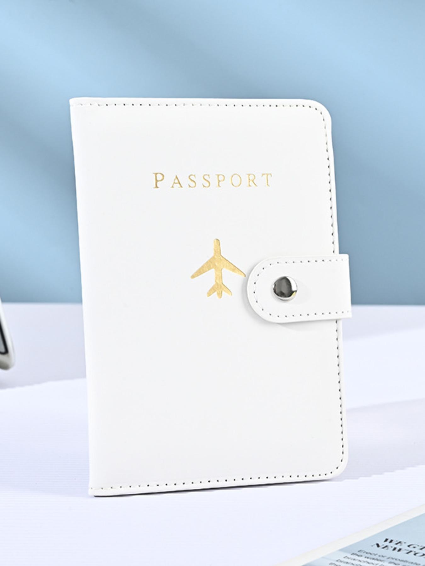 2026 New Passport Holder Portable Document Organizer PU Material Travel Passport Bag Multi-Function Passport Protector Card Folder Passport Wallet Passport Cover Travel Accessories