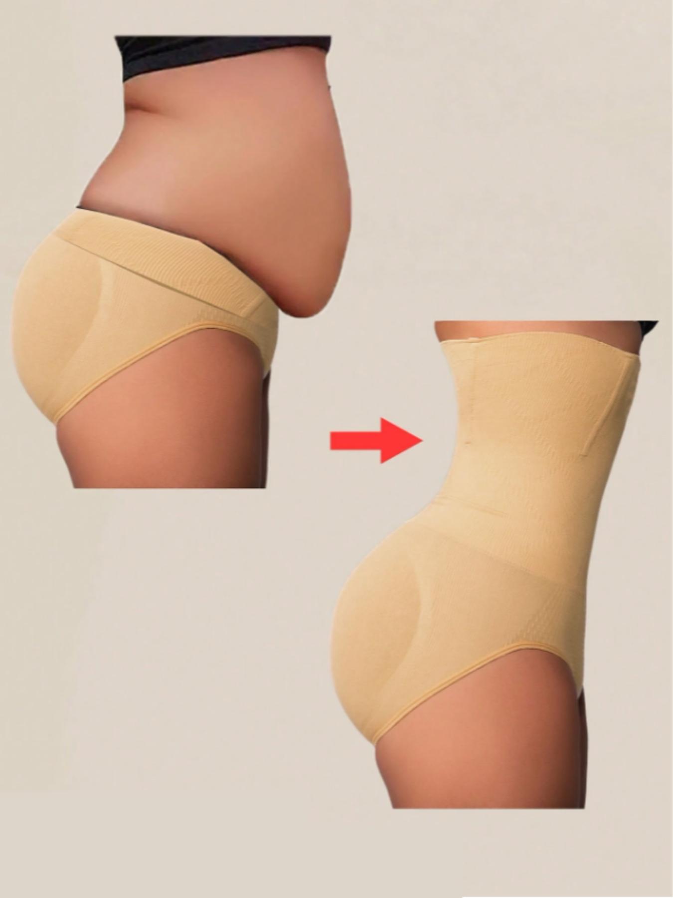 1 Count Women's Seamless High Waist Panty, Solid Color Butt Lifting And Tummy Control Body Shaper Shorts, Tight-Fitting Bottoms for Ladies, Sheath Flat Belly Briefs Butt Lifter, Shaping Panties, Underwear, Suitable For Various Occasions