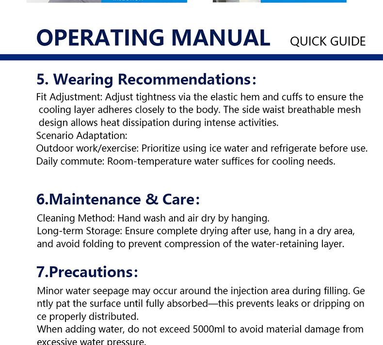 Men's Outdoor Casual Work Plain Color Vest Gilet, Physical Steam Cooling Inner Layer, Fitted Style, One Piece, No Ca Prop 65 Warning