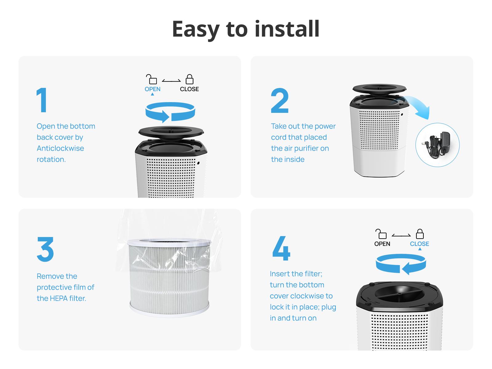 FETIONS Home Air Purifier with Aromatherapy, H13 HEPA 3-in-1 Filtration System, Removes Pollen, Dander, Odors, Compact for Small Rooms like Bedroom, Office, Study, with Soft Ambient Light, White, 2 Pack FETIONS Home Air Purifier with Aromatherapy, H13 HEPA 3-in-1 Filtration System, Removes Pollen, Dander, Odors, Compact for Small Rooms like Bedroom, Office, Study, with Soft Ambient Light, White, 2 Pack