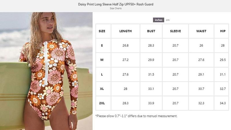 One piece Swimsuit Daisy Print Long Sleeve Half Zip UPF50+ Modest Sportsoutdoor wetsuit Bathing suits Full coverage Tummy Control Swimwaer One piece Swimsuit Daisy Print Long Sleeve Half Zip UPF50+ Modest Sportsoutdoor wetsuit Bathing suits Full coverage Tummy Control Swimwaer