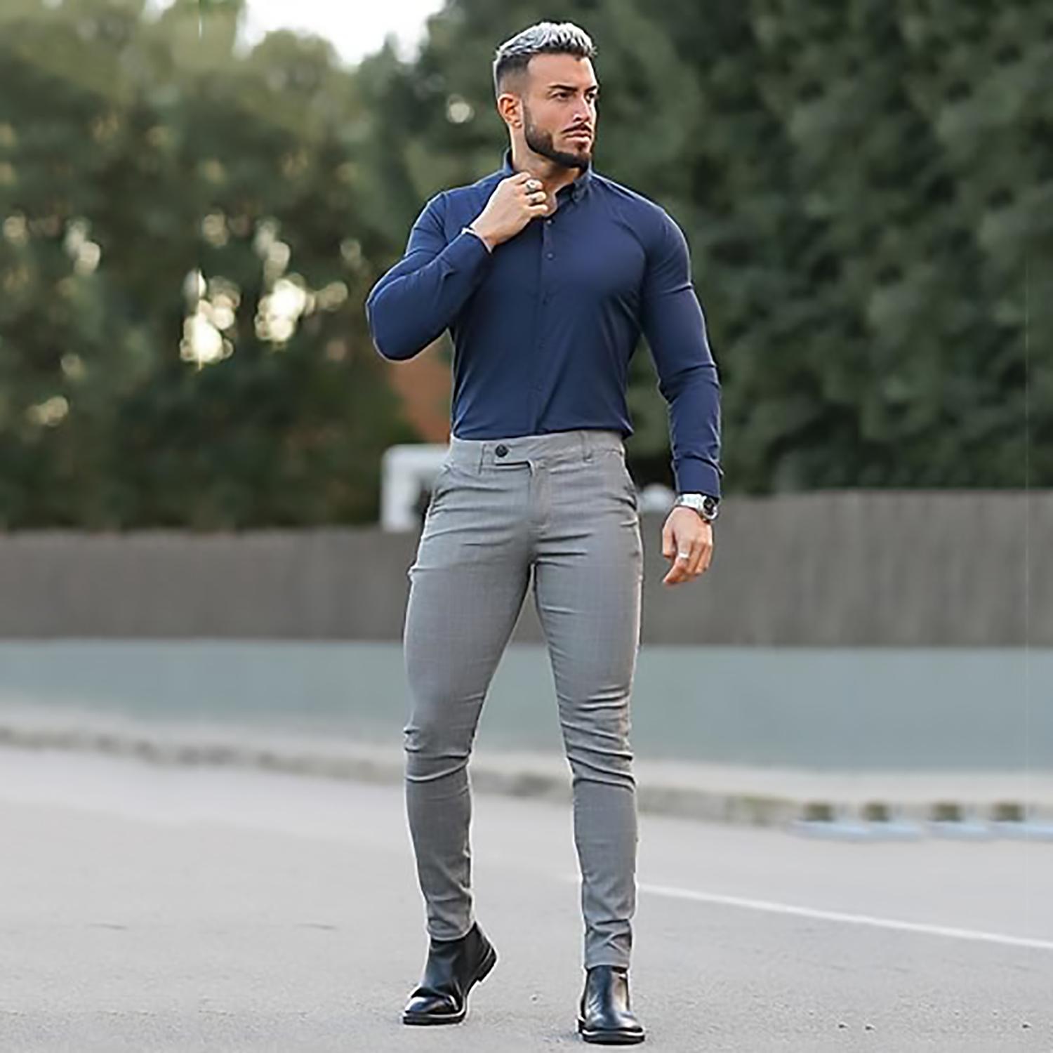 GINGTTO Mens Dress Pants Slim Fit Stretch Formal Pants for Men GINGTTO Mens Dress Pants Slim Fit Stretch Formal Pants for Men