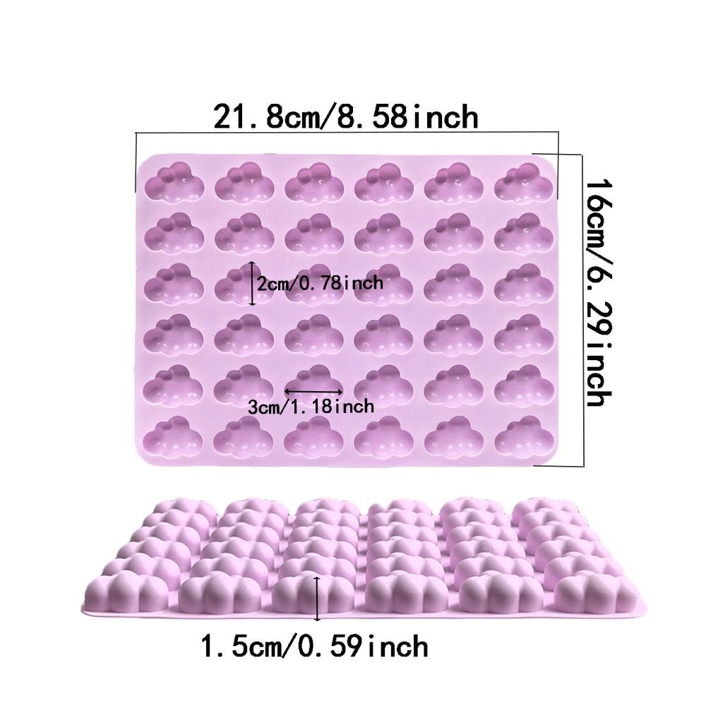 3pcs Cloud Shape Silicone Molds, DIY Chocolate Candy Dessert Cake Decoration, Baking Molds for Home Bakers, Perfect for Parties & Gifts