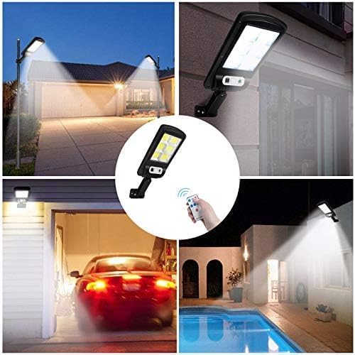 Solar Lights Outdoor, 6000 Lumens 2/4pack 108COB LED Solar Powered Motion Sensor Wall Lamp - IP65 Waterproof with Remote Control, Durable Security Light for Outside Wall, Garden, Yard, Porch