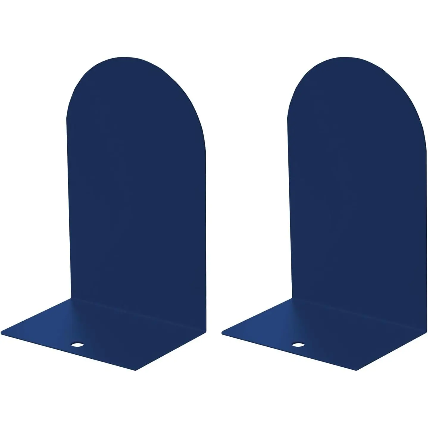 Metal Book Ends, 2 Pack Blue Bookends for Shelves, Book Holder for Heavy Books, Book End for  Books, Decoration Bookend for  Office