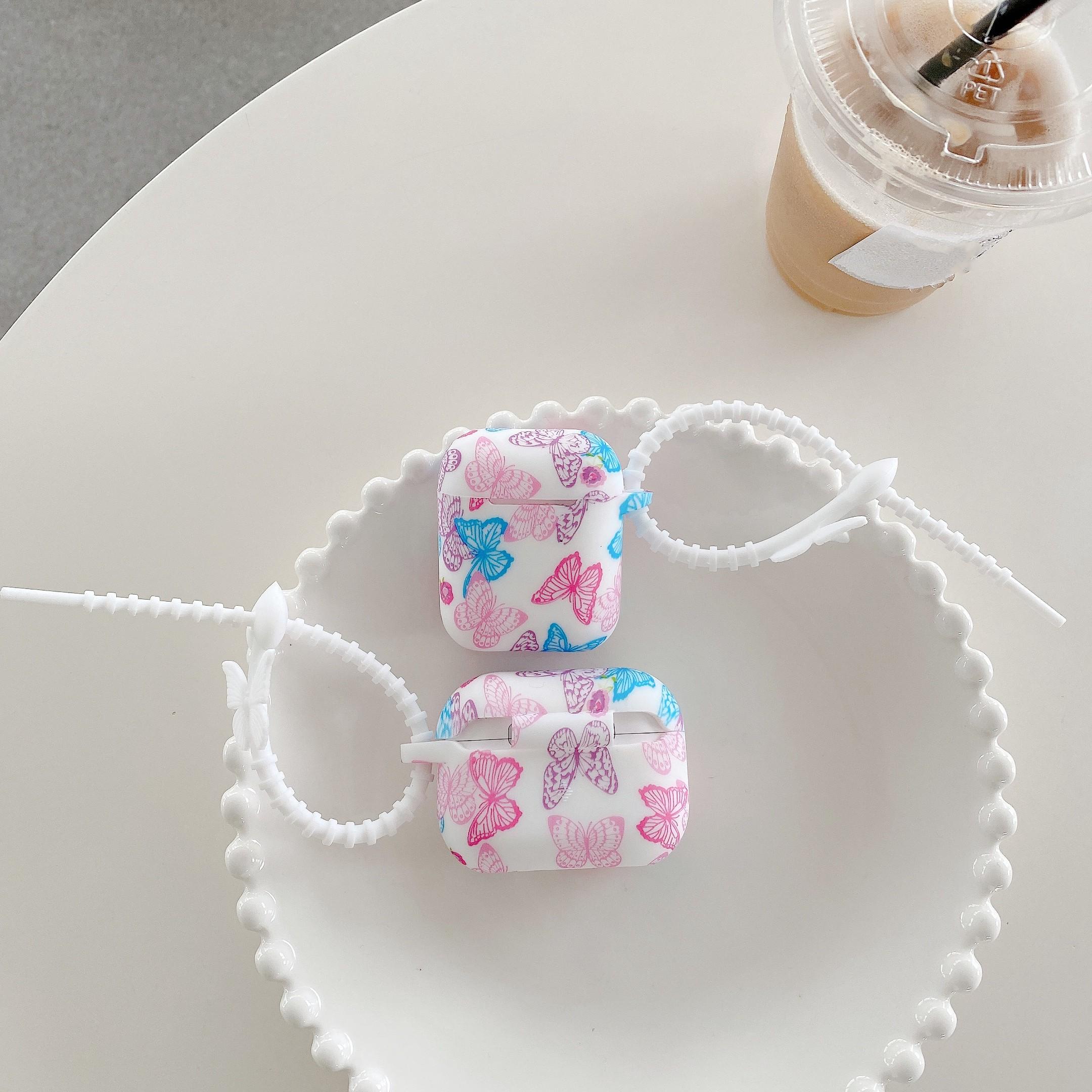 Irregular Butterfly Flowers for Apple Airpods Pro 2 Earphone Case Protector Silicone Wireless Earphone for Airpods 1 2 3 Cases