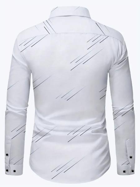 Men's Long Sleeve Shirt, Casual Business Style, Comfortable Fashion Design, Daily Wear Preferred Cs6857