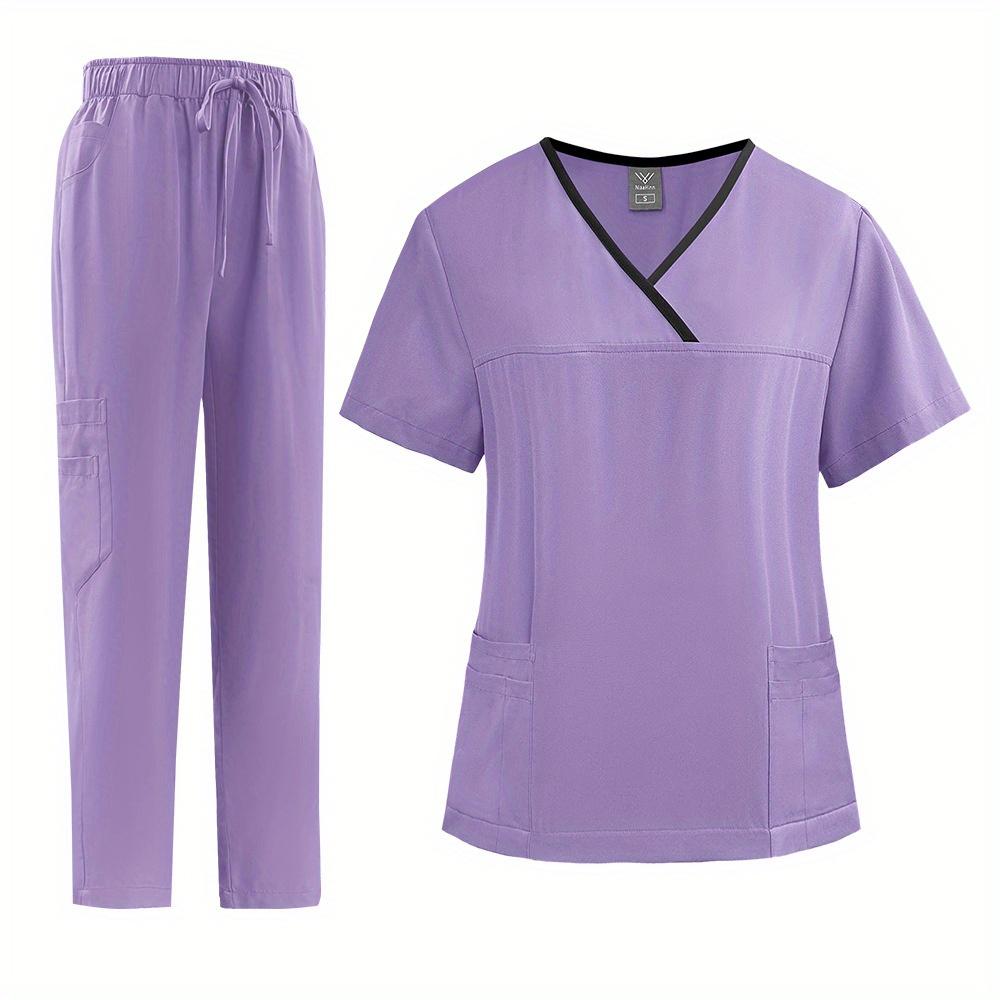 Thin Quick-drying Nursing Home Uniform Female Work Clothes Set Spa Beauty Salon Short-sleeved Trousers Hand Washing Clothes Set