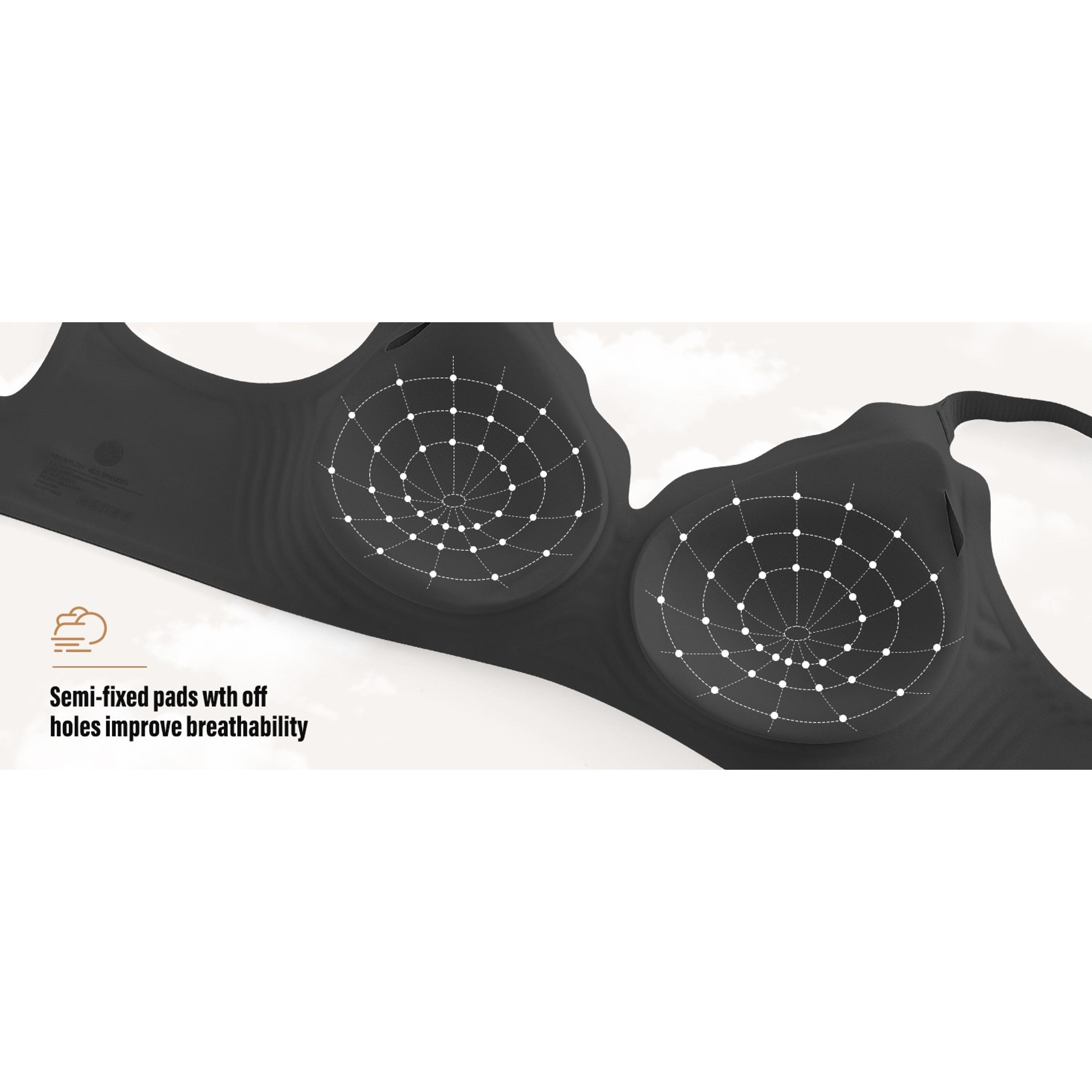 Women's Seamless Wireless Bra with Support - No Underwire Full Coverage Push Up Comfort Bras - Back Fat Smoothing BralettesGift