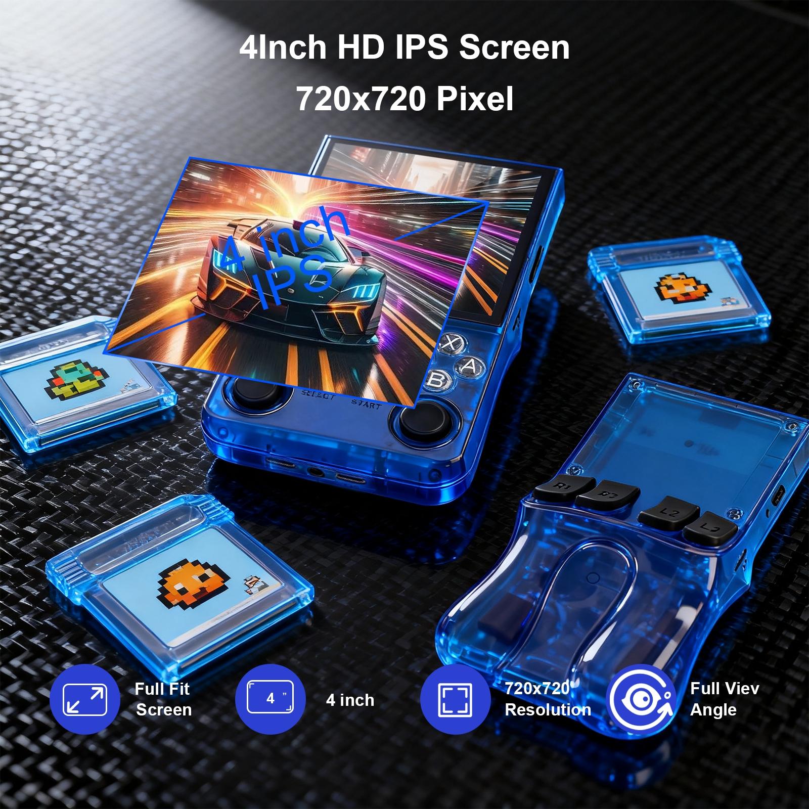 GAMINJA Upgraded ANS13 Open-Source Handheld Game Console, Portable Design with over 15,000 Games, Perfect Gift for Retro Gaming Enthusiasts, Rechargeable Portable Console