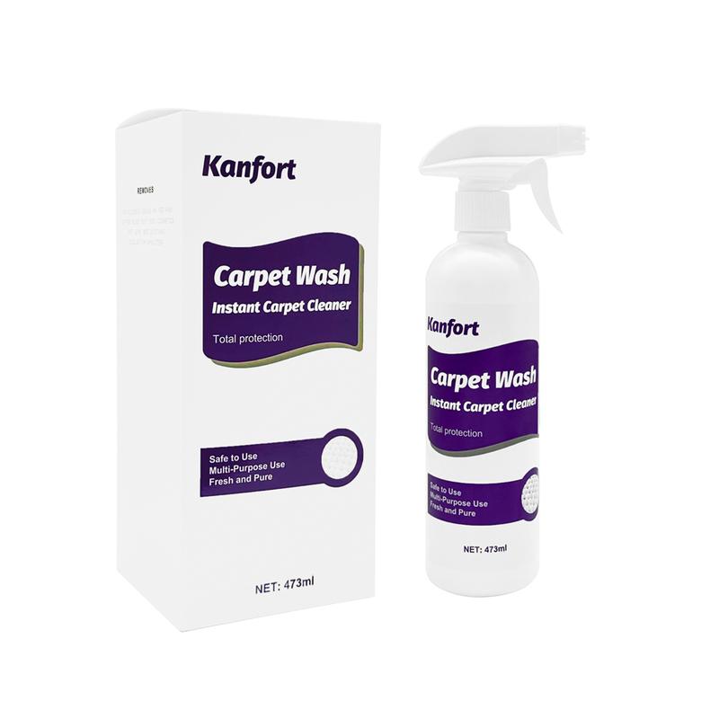 Professional Carpet Cleaner Spray – 16OZ/473ml Each Deep Cleaning Foam for Rugs, Upholstery & Fabric – Removes Stubborn Stains, Dirt & Pet Messes – No-Rinse, Fast-Drying & Odor-Eliminating Formula – Perfect for Homes, Offices & High-Traffic Areas