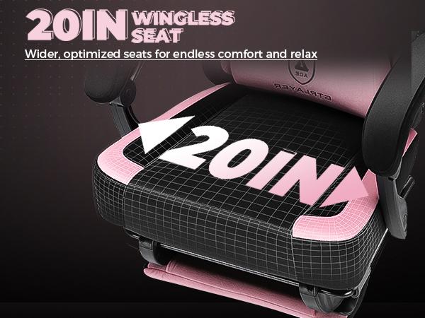 GTPLAYER Pink Gaming Chair Cute with Cat Ears Paw Lumbar and Cushion,Ergonomic Computer Chair with Footrest,Reclining PC Game Chair for Girl Computer Chair 300lbs for Adult