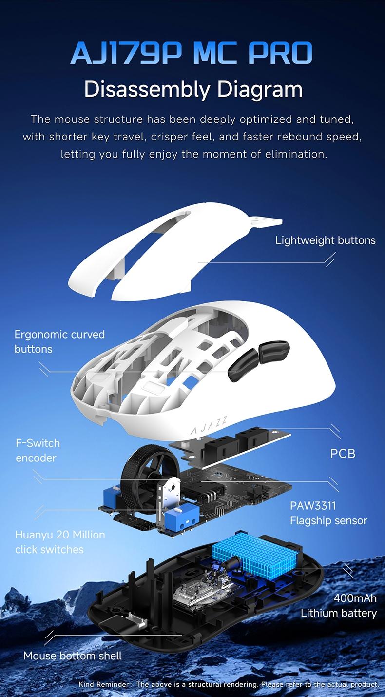Baron Aj179 P Mc Pro Three-Mode Controller, / Options, High-Quality Gaming Accessory, Perfect for Competitive Players
