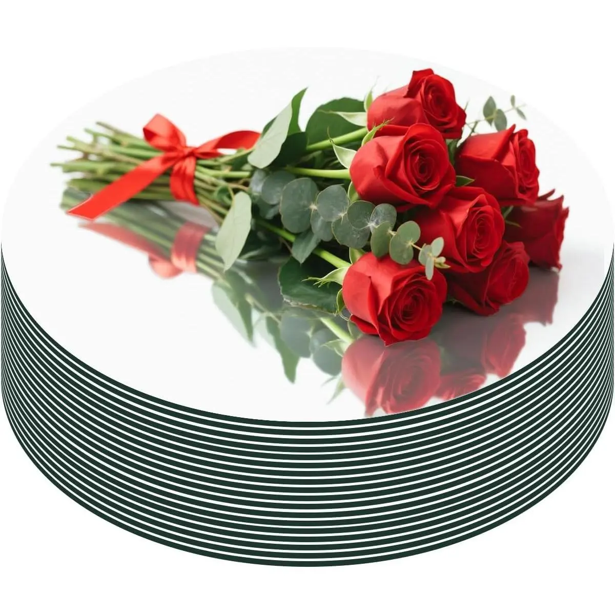 18PCS Round Mirror Trays, No Glass Acrylic Mirror Centerpieces for Table Candle Plate Circle Wall Mirror Tiles for Table Centerpieces Crafts Wedding Christmas Party Decorations (12inch/30cm)