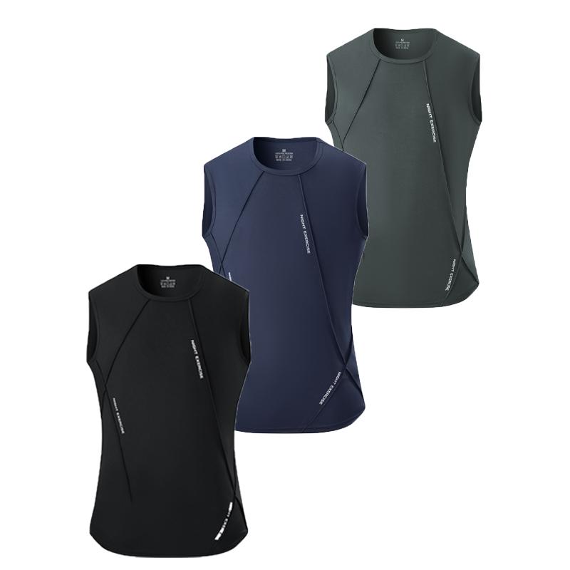 1/3 Pack Men's Breathable Quick Dry Sleeveless Tank Tops, Moisture Wicking Gym Workout Vests, Athletic Running Summer Sportswear
