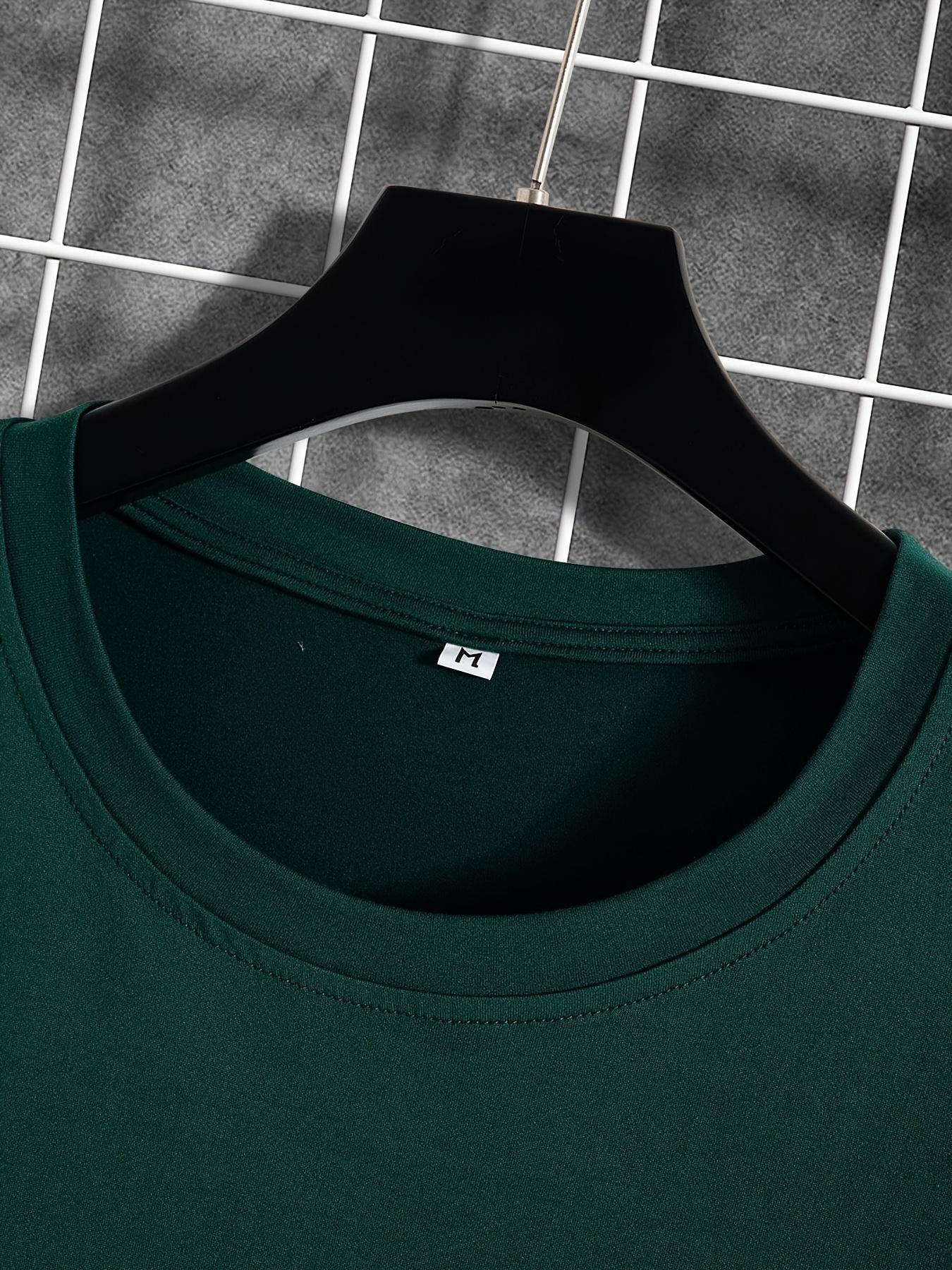 Men's American Flag Print Round Neck Tee, Regular Fit Casual Short Sleeve Crew Neck T-Shirt for Summer, Fashion Men's Top for Daily Wear