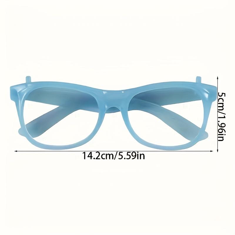 Glow-in-the-dark party glasses - neon green, purple, orange, yellow, red - no lenses required, lightweight and durable plastic frame, suitable for Halloween, proms, birthdays, photo booths, costume parties - party favors, decorations, photo props