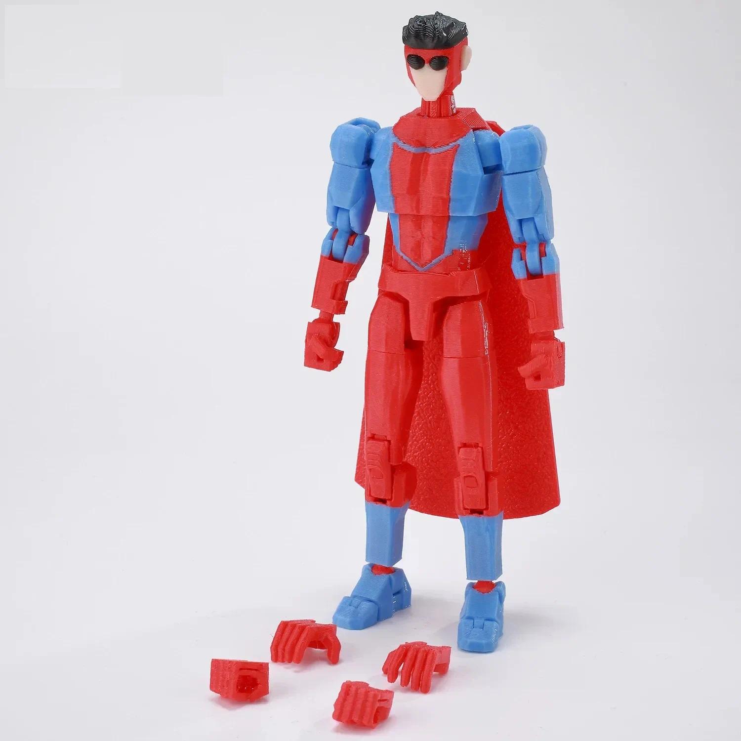 3D Printed Lucky13 Invincibles Tech Jacker Movable Soldier Multijoint Movable T13 Figurines Assembly Mecha Toy Holiday Gift