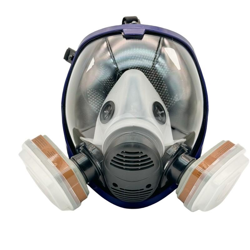Reusable Anti-Fog Anti-Toxic Full Face Mask with Filter, Gas and Dust Protection, Ideal for Painting, Woodworking, Construction and DIY