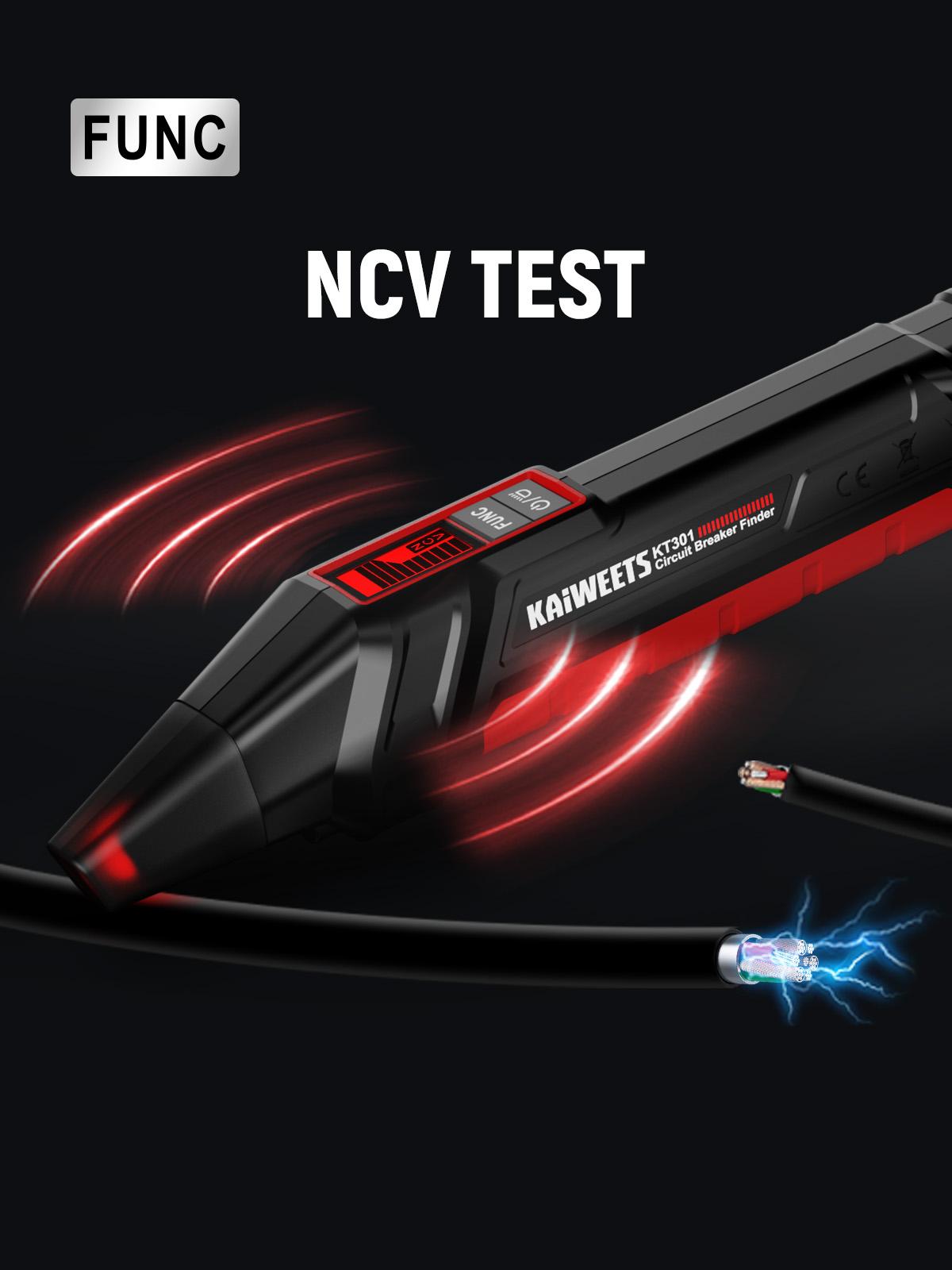 KAIWEETS Circuit Breaker Finder & GFCl Outlet Tester: 2-Piece Set for Quick & Accurate Breaker Locating, Voltage Detection, and GFCI Testing