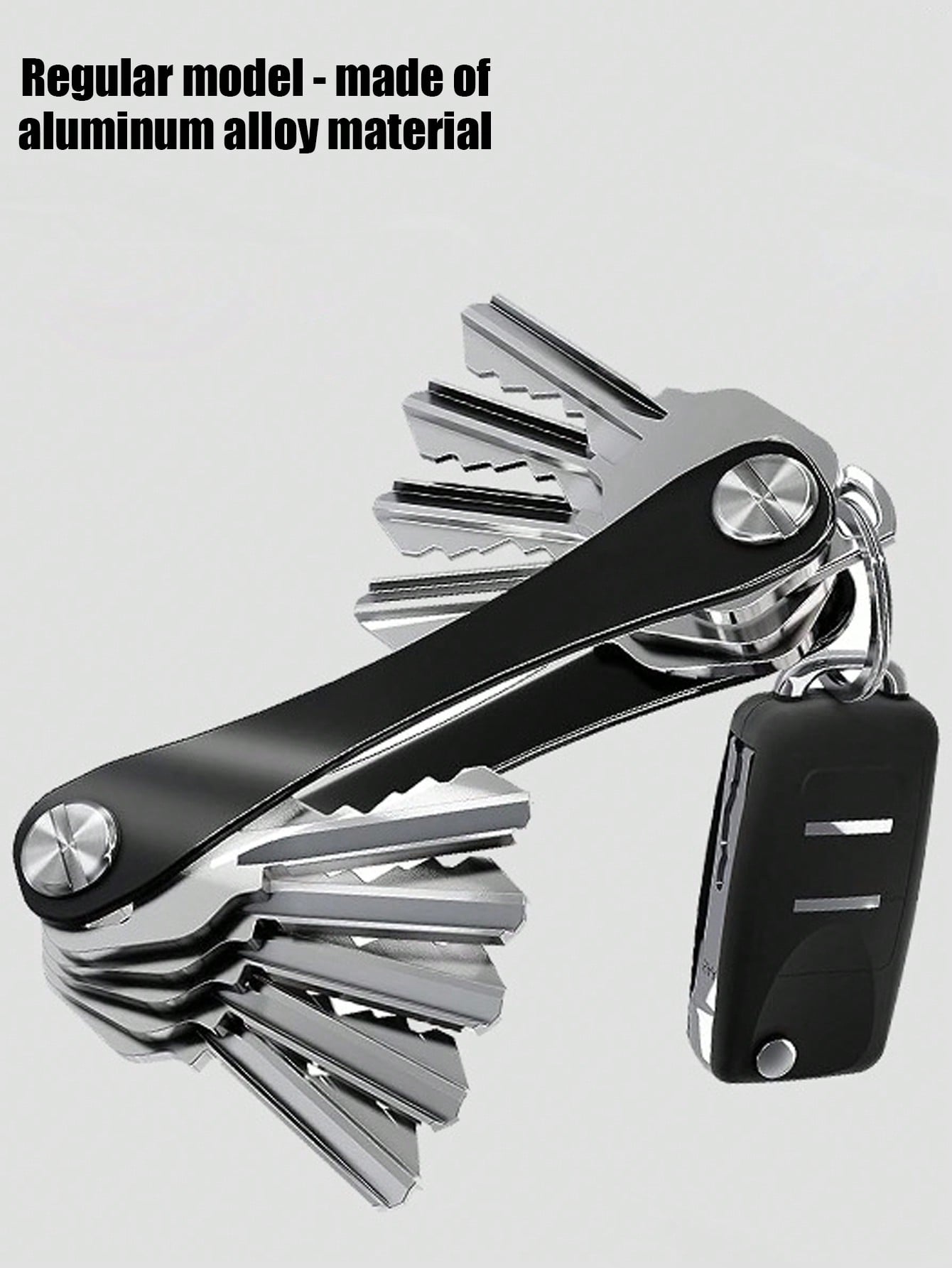 Car key bag | Leather keychain storage bag with chain and keyring | Smart key organizer wallet, suitable for car keys, home keys, office keys | Perfect gift for fathers, husbands, and men | Key collector, travel, daily use, pocket storage