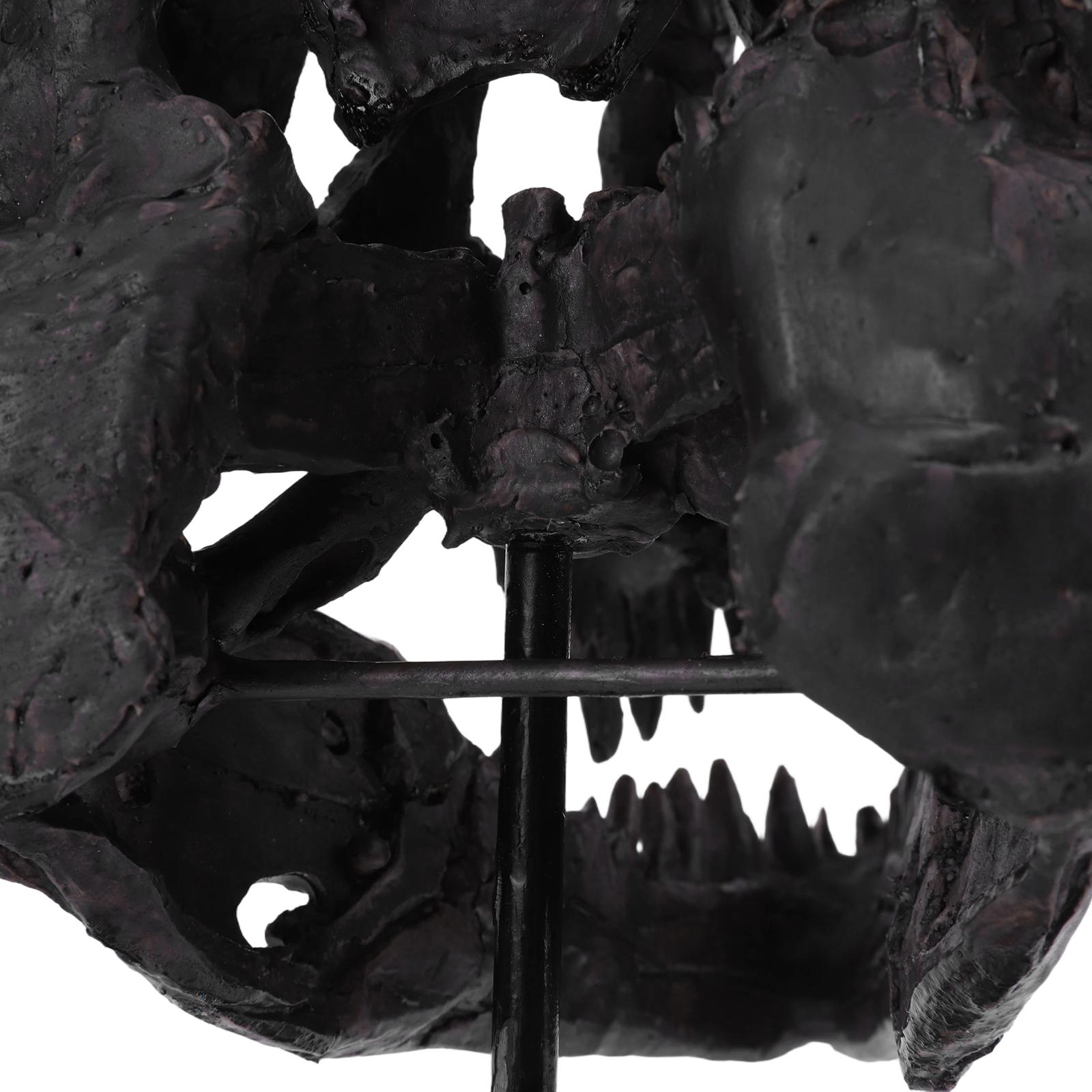 Dinosaur Skull Statue,Dinosaur Sculptures Bracket Tyrannosaurus Skull Replica Decoration Skull Bones Resin Replica with Bracket for Home Office Decor Shelf Display