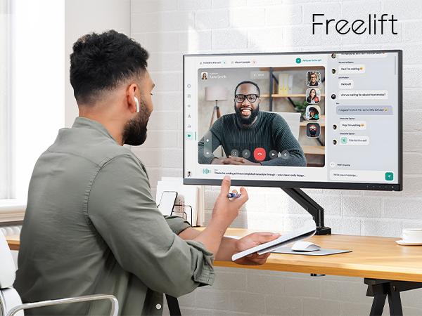 Hot Deal  Gas Spring Single Monitor Desk Mount for 13"-32" Screens