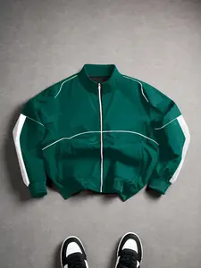 Men's Outdoor Windproof Jacket, Casual Style, Anti-Wrinkle Fabric, Full Zip Design, Ideal for Running & Daily Commute