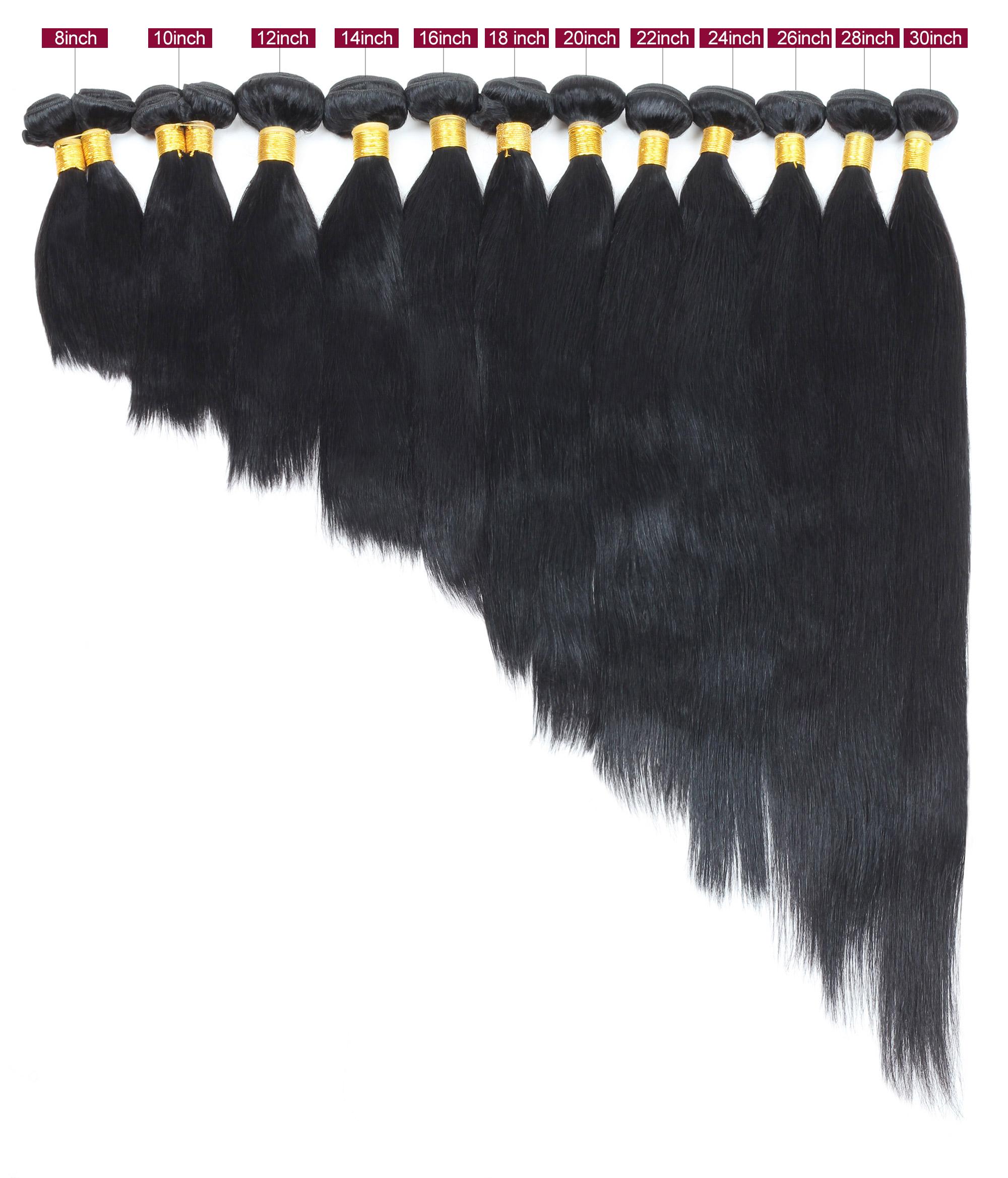 Ishow Bone Straight Hair Bundles/Body Wave Human Hair Bundles P4 27 Highlight Hair Bundles 30Inch Quick Weave Extensions 4*4/2*6Lace Closure With Human Hair 95-100G/Bundle #Summervibes