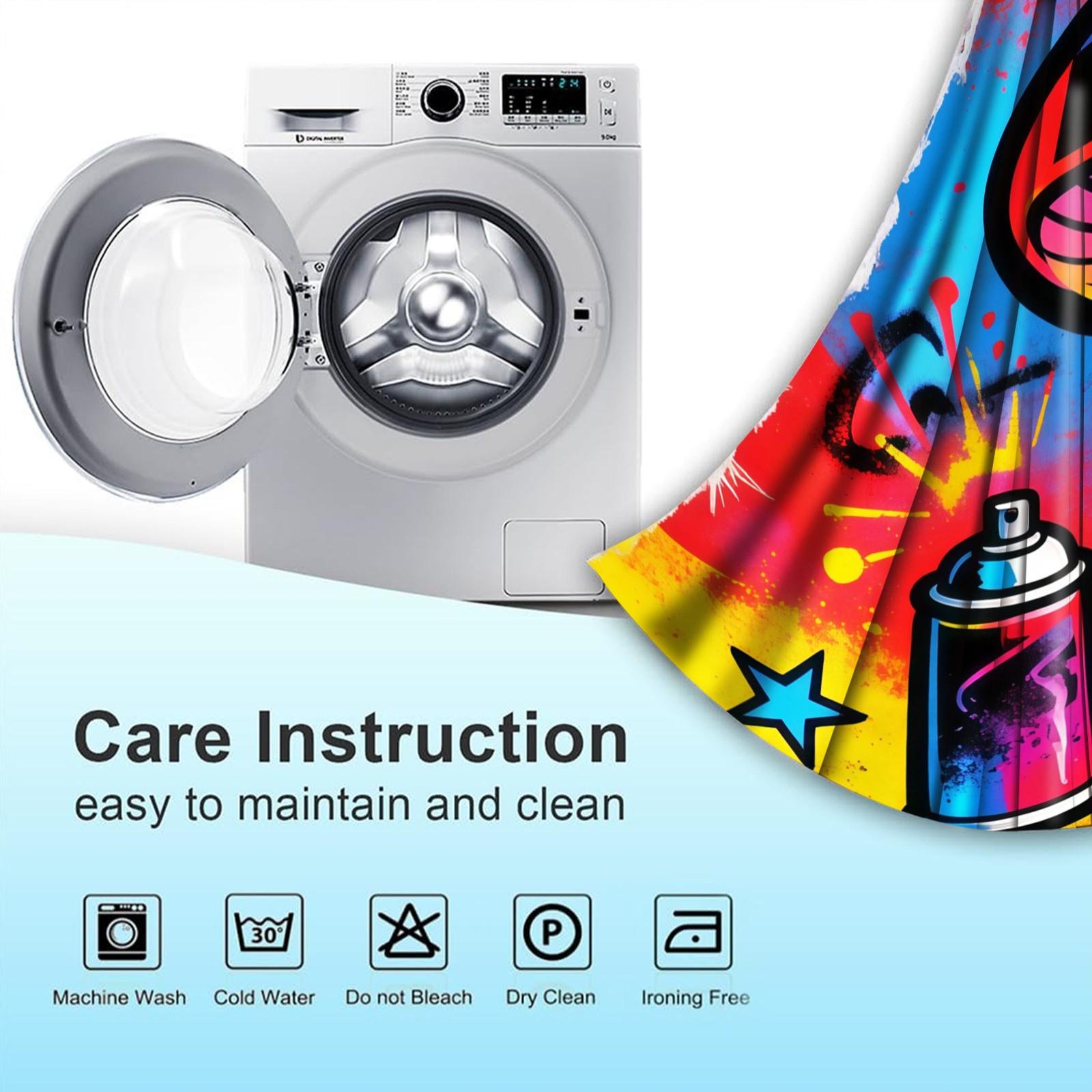 Lightning Mushroom Pattern Curtain Set, 2 Pieces, Ideal for Living Room, Balcony, Bedroom Windows, Perfect Home Decor for Seasons and Holidays