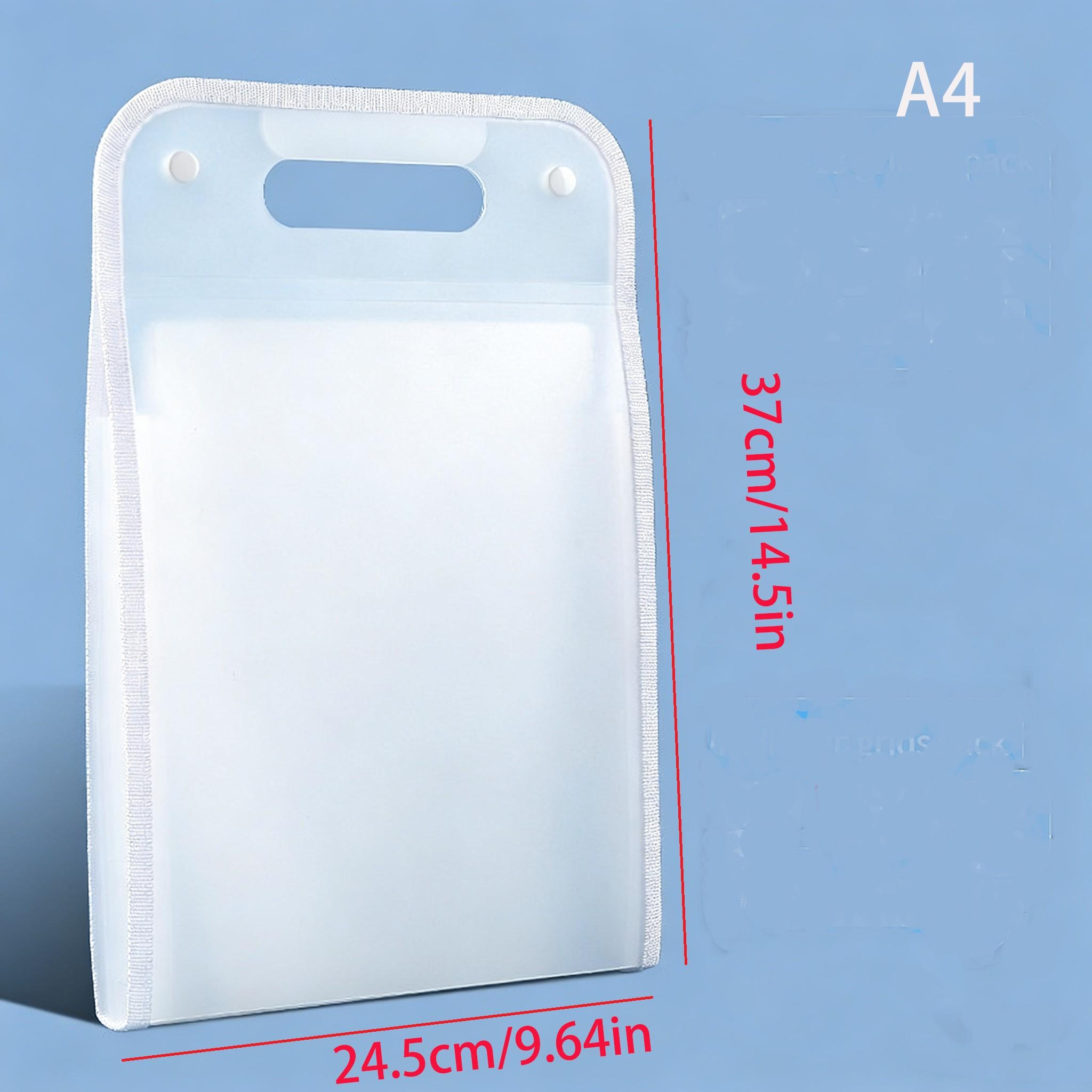 2 Piece Set A4 Student Folder, Multi-Layer File Bag, Large Capacity Exam Organizer, Office Document Storage, Archival Pouch