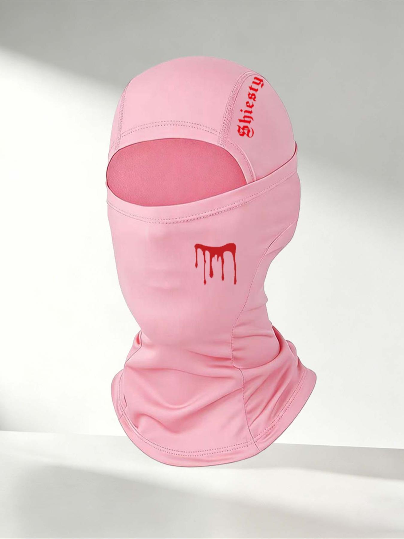 Balaclava Hat with 'shiesty' Print, Breathable Ice Silk Full Face Mask, Ideal for Skiing, Festivals, Motorcycle Riding, Outdoor Sports
