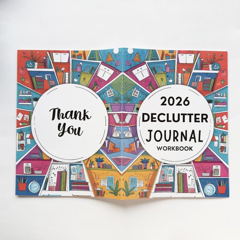 2026 Declutter Journal Workbook for Household Organization, Casual Style Family Decluttering Guide, Perfect for Home Organization