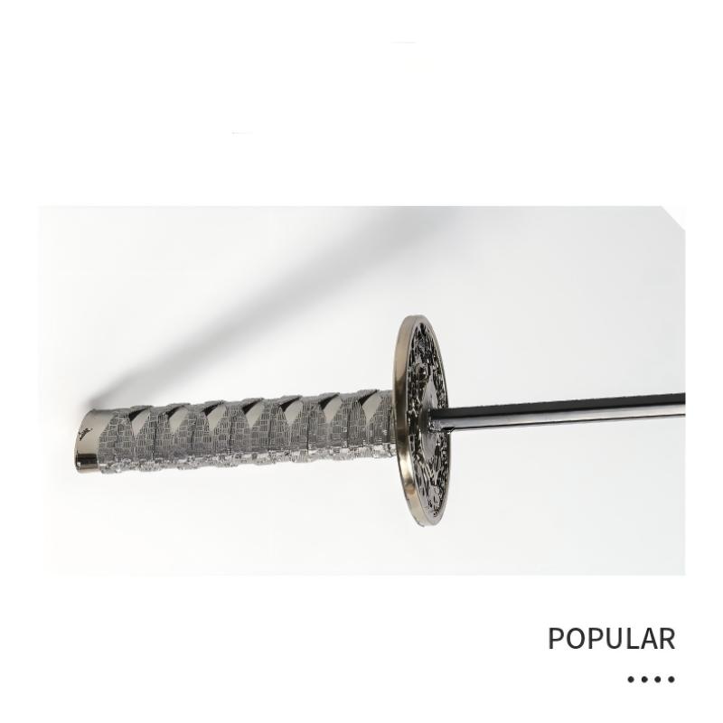 Creative Three-Fold Automatic Samurai Sword Umbrella, Lightweight Waterproof Umbrella, Anime Rainy Day Umbrella, Advertising Handle, in Stock