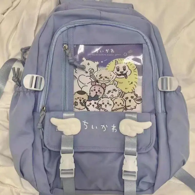 Cartoon Cute Large Anime Chiikawa Usagi Backpack Plush Capacity School Bag Embroidery Student Backpack Cartoon Kawaii 2026 New
