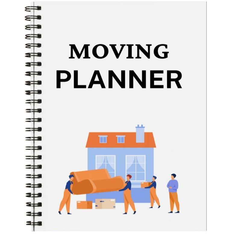 Moving Plan Guide, Easy Moving Planner, Track and Arrange Tasks, Essential Moving Checklist, Simple Moving Solution, Spiral Bound Planner