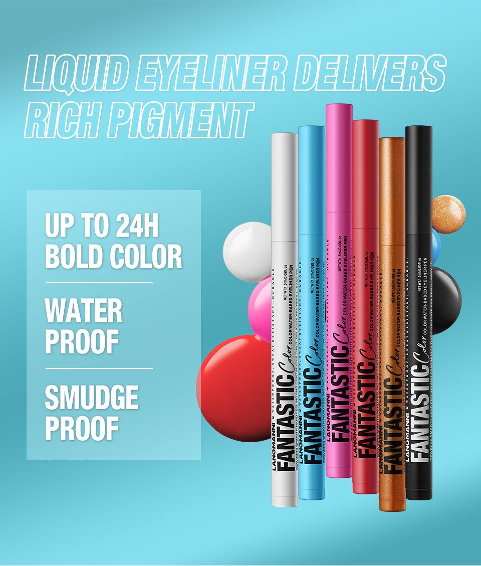 LANGMANNI 12-Piece Multi-Pack Liquid Eyeliner Pen Set, Waterproof, Long-Lasting, Smudge-Proof Ultra-Pigmented Matte Quick-Dry Colorful Eyeliner for Daily & Creative Eye Makeup Cosmetic Gift Set, 12-Piece Set LANGMANNI 12-Piece Multi-Pack Liquid Eyeliner Pen Set, Waterproof, Long-Lasting, Smudge-Proof Ultra-Pigmented Matte Quick-Dry Colorful Eyeliner for Daily & Creative Eye Makeup Cosmetic Gift Set, 12-Piece Set