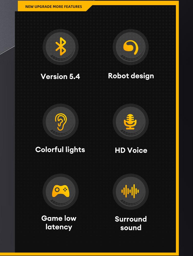 【US Local Shipping】Transformers TF-T07 OWS Wireless Bluetooth 5.4 Headphones, Breathable Open Ear Earbuds with Earhooks,  Sport Earbuds with Mic Compatible for Android/iOS