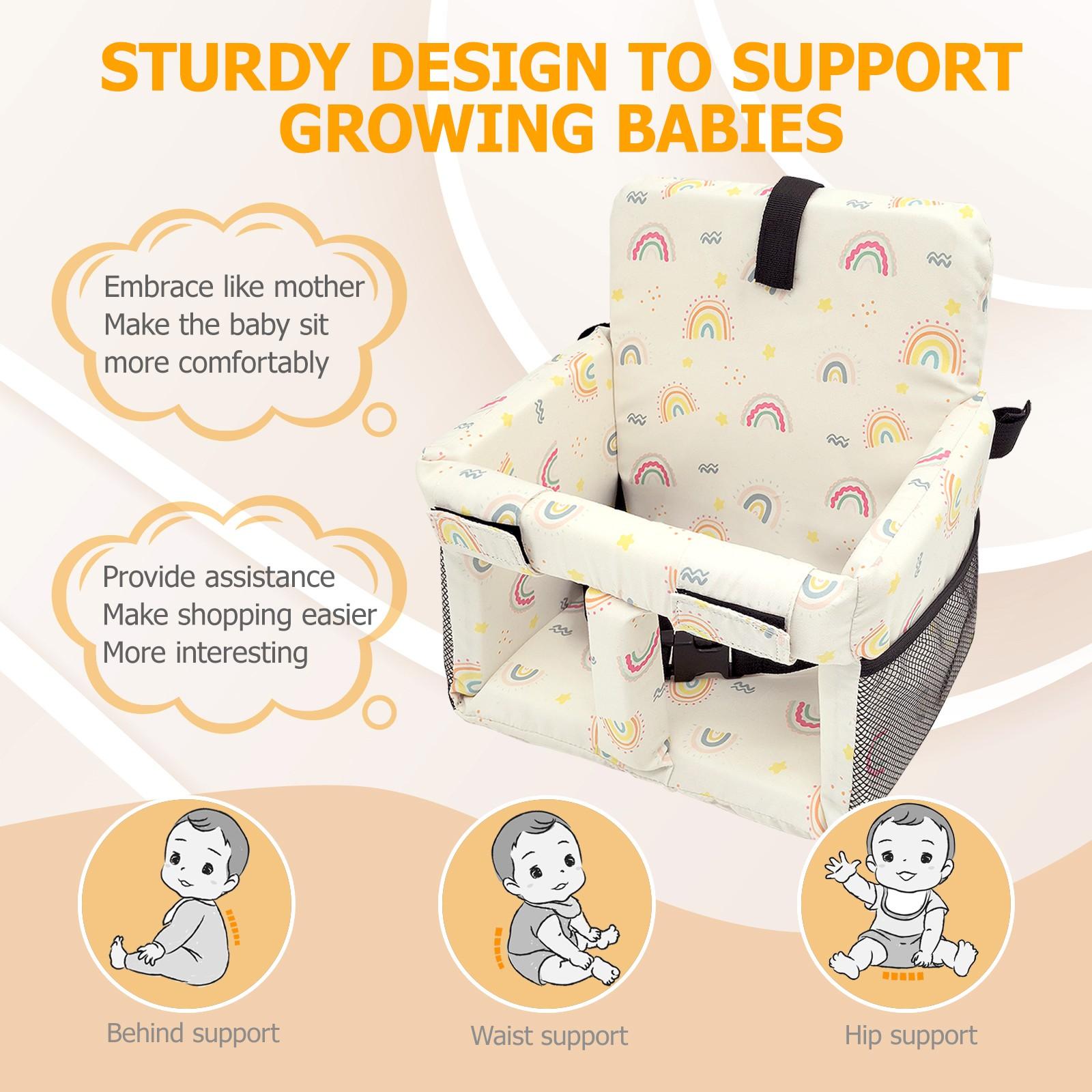 Shopping Cart Cover Set, High Chair Seat Cover, Stroller Cushion Cover, Shopping Cart Seat Protector, Durable & Easy Clean,Baby Shopping Cart Cover