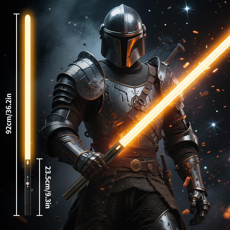 MAMXUAN,2 in 1 Double Edged Lightsaber, 20colours 2 Counts Rechargeable Toy Lightsaber with Changing LED Light, Decorative Light for Party, Gift for Friend，lightsaber for adult