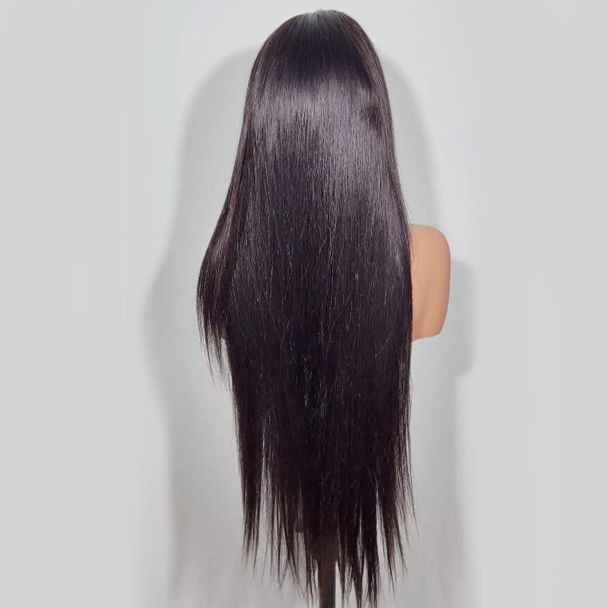 13x6 Lace Front Wigs Human Hair for Women 180% Pre Plucked Straight & Body Wave HD Lace Frontal Wigs Natural Black Color Medium Cap Size 22.5inch Glueless Wig