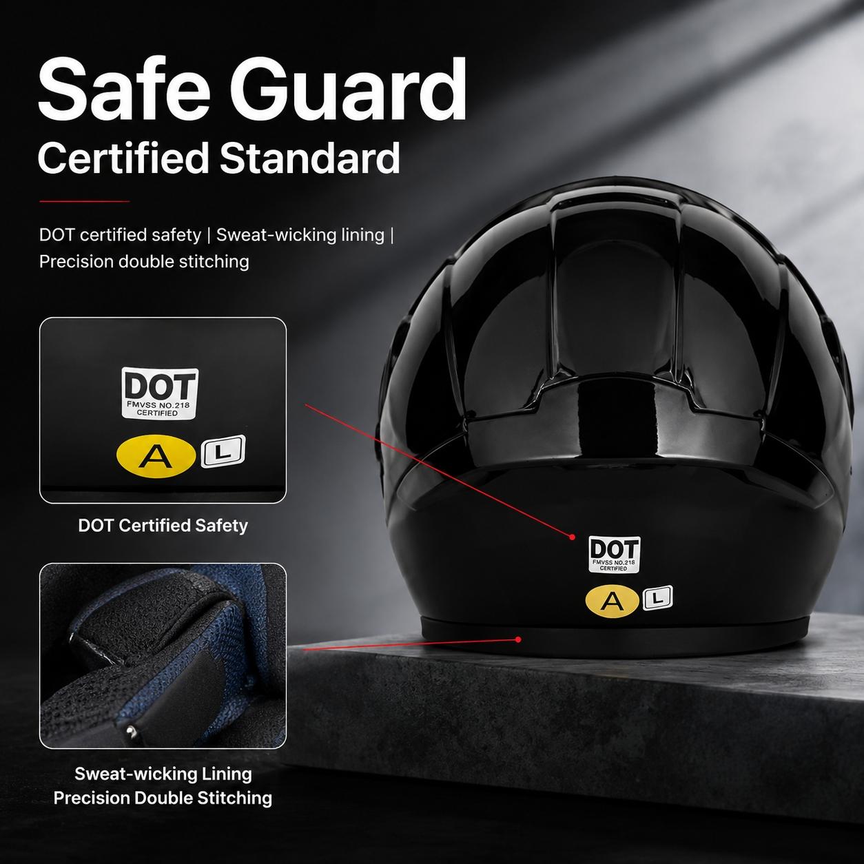 Ad Flip-Face Full Helmet, Thickened Cushion Layer, Electric Motorcycle Helmet for Men and Women, Daily Commute Crash Protection
