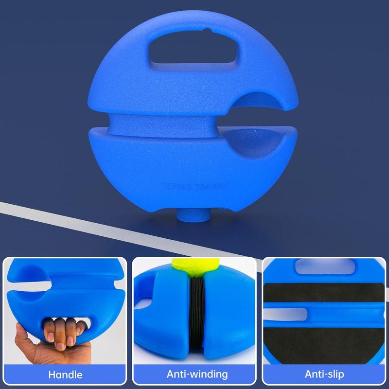 Tennis Trainer Rebound Ball, Solo Training Equipment, Portable Tennis Rebounder Kit, with String Balls, Suitable for Beginners Exercise Outdoor